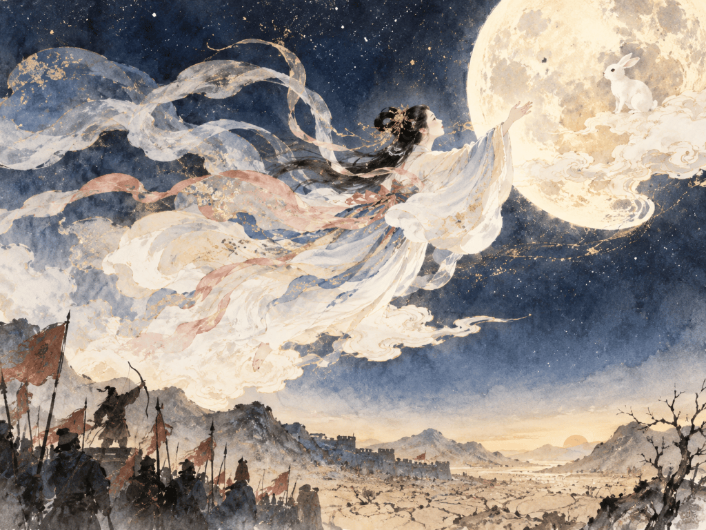 許常惠《嫦娥奔月》生命教育音樂會插圖，紀念921大地震三週年